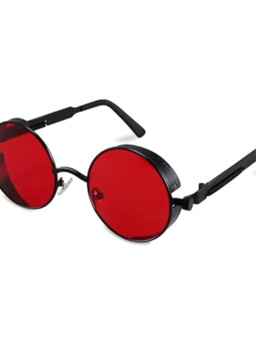 Retro Steampunk Round Metal Frame Sunglasses UV400